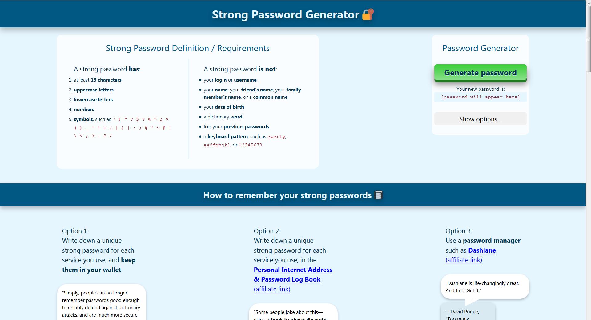 mysql strong password generator